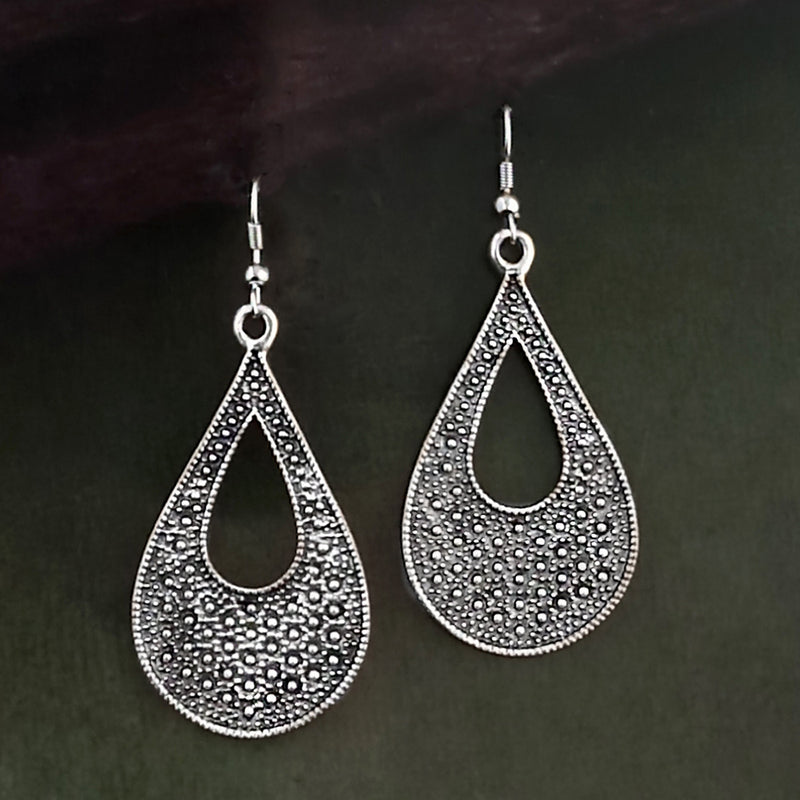 Woma Oxidised Plated Trendy Dangler Earrings