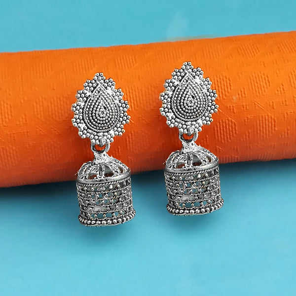 Kriaa Oxidised Plated Jhumki Earrings
