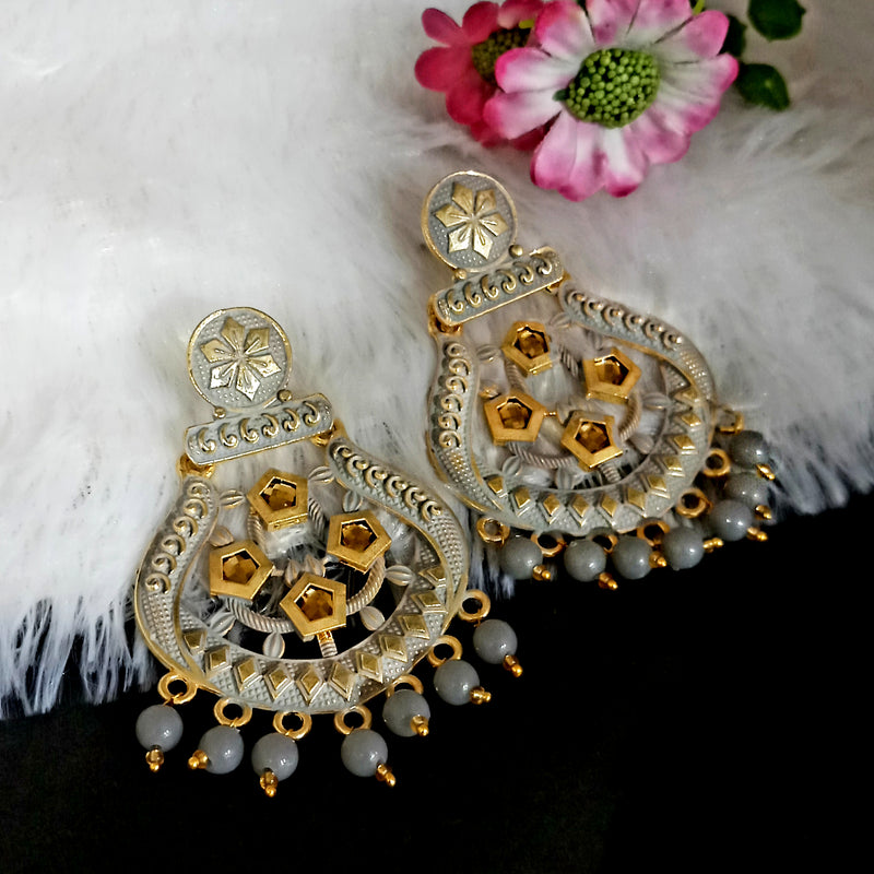 Amina Creation Gold Plated Meenakari Dangler Earrings Assorted Color