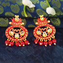 Amina Creation Gold Plated Meenakari Dangler Earrings Assorted Color