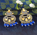 Amina Creation Gold Plated Meenakari Dangler Earrings Assorted Color