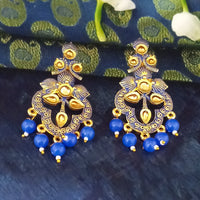 Amina Creation Gold Plated Meenakari Dangler Earrings Assorted Color