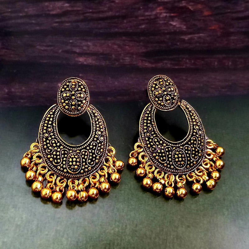 Woma Gold Plated Dangler Earrings  - 1318236A