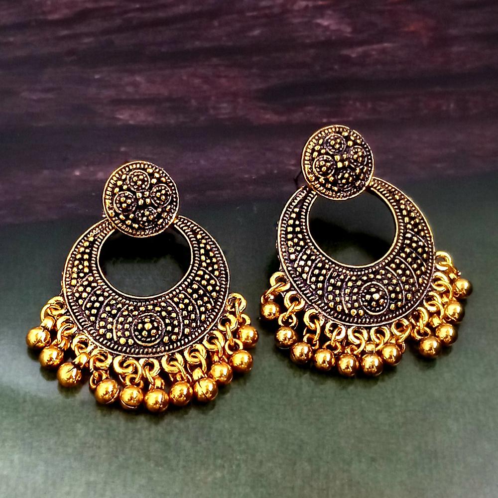 Woma Gold Plated Dangler Earrings  - 1318239A