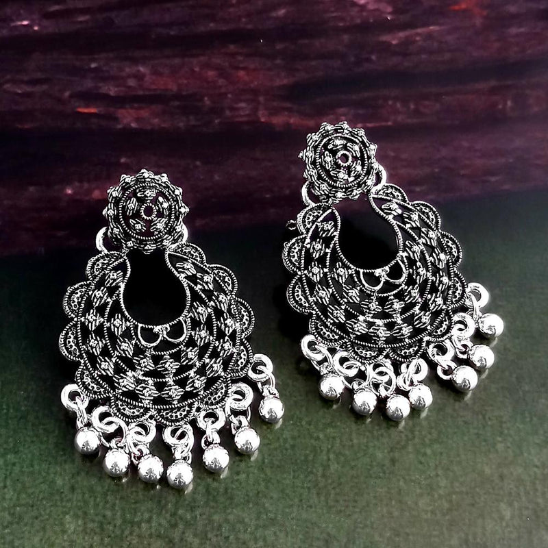 Woma Silver Plated Dangler Earrings  - 1318241