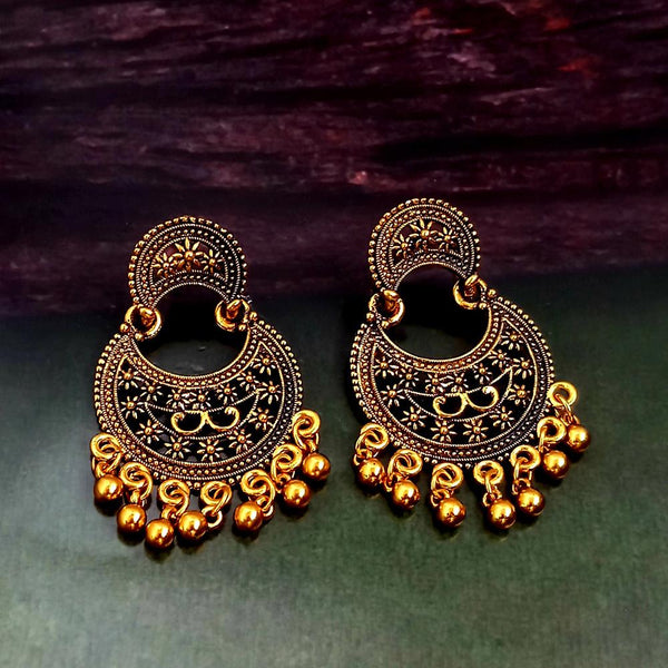 Woma Gold Plated Dangler Earrings  - 1318242A