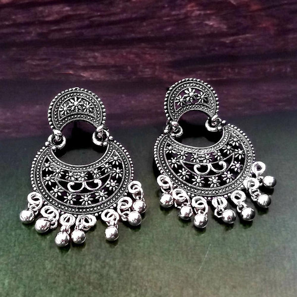 Woma Silver Plated Dangler Earrings  - 1318242
