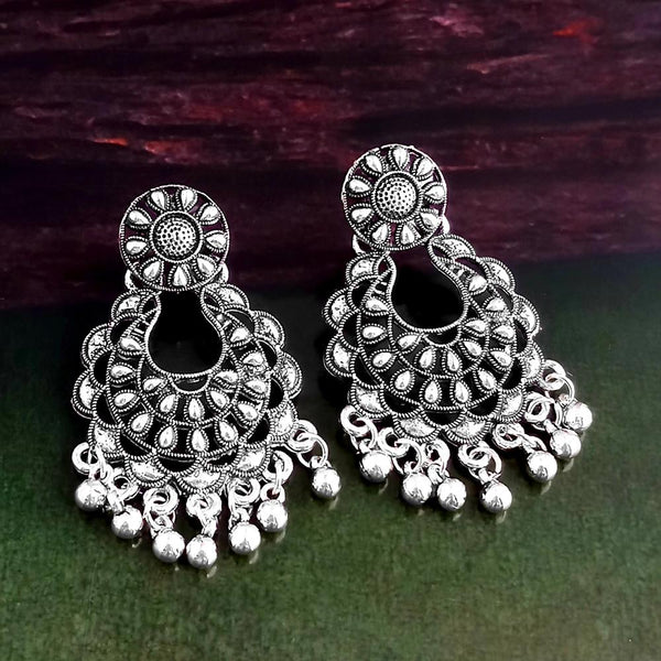 Woma Silver Plated Dangler Earrings  - 1318243