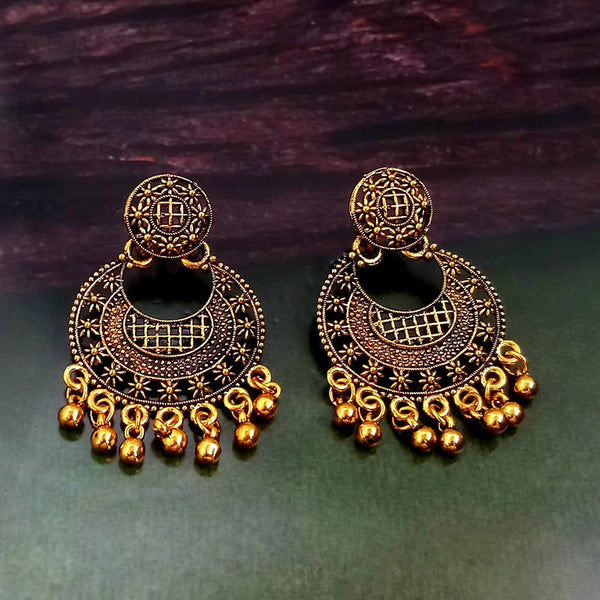 Woma Gold Plated Dangler Earrings  - 1318244A