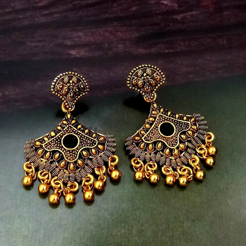 Woma Gold Plated Dangler Earrings  - 1318246A