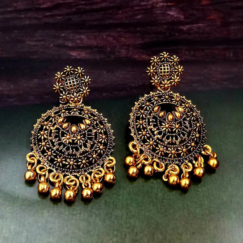 Woma Gold Plated Dangler Earrings  - 1318247A