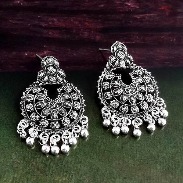 Woma Silver Plated Dangler Earrings  - 1318248