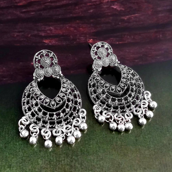 Woma Silver Plated Dangler Earrings  - 1318250