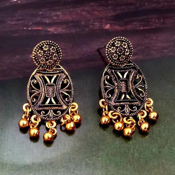 Woma Gold Plated Dangler Earrings  - 1318254A