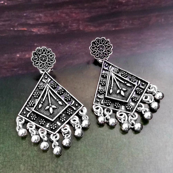 Woma Silver Plated Dangler Earrings  - 1318255