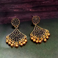 Woma Gold Plated Dangler Earrings  - 1318256A