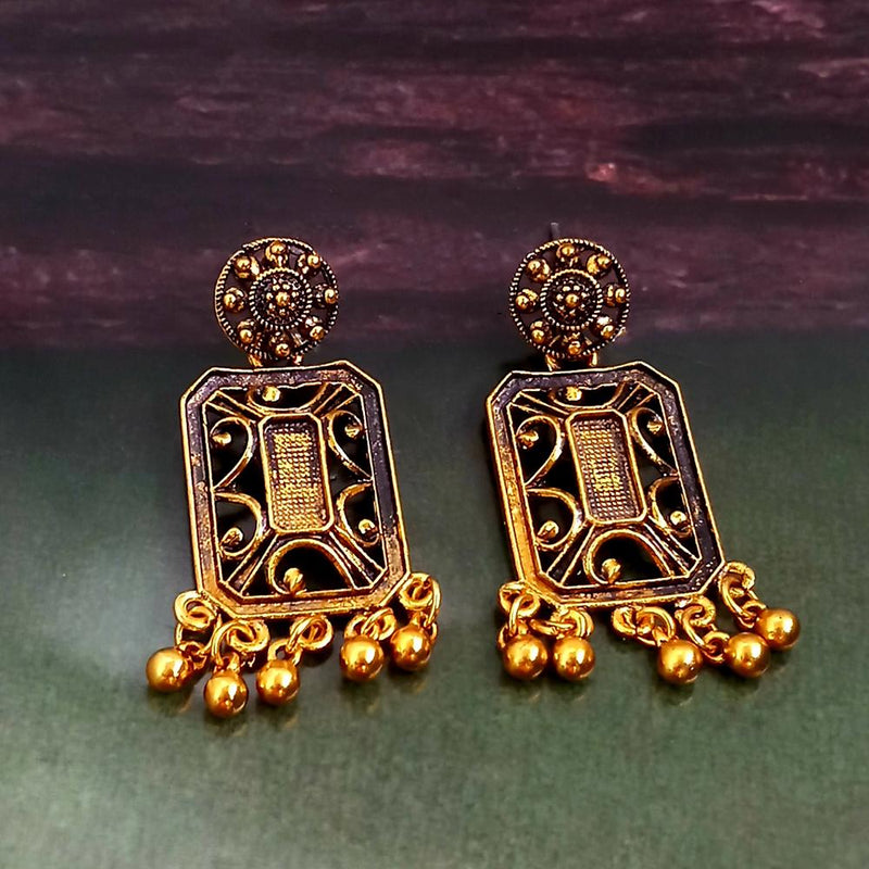 Woma Gold Plated Dangler Earrings  - 1318257A