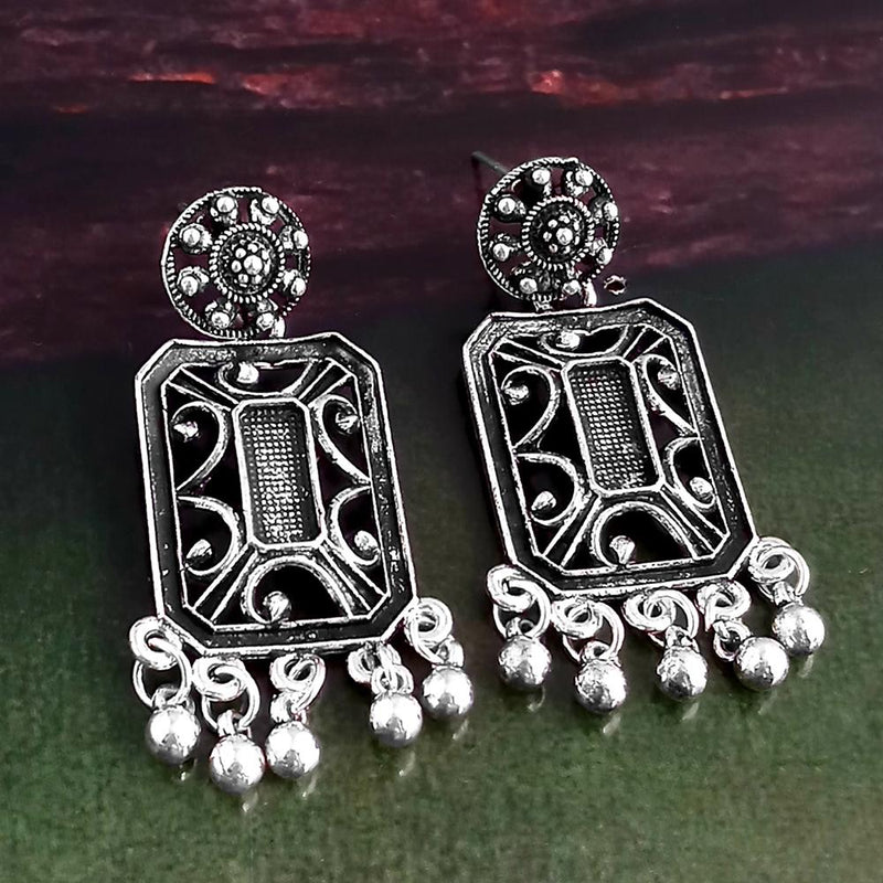 Woma Silver Plated Dangler Earrings  - 1318257