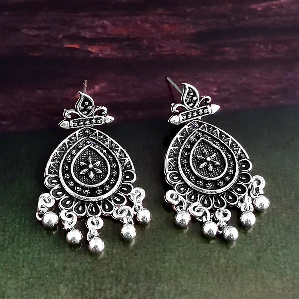 Woma Silver Plated Dangler Earrings  - 1318260