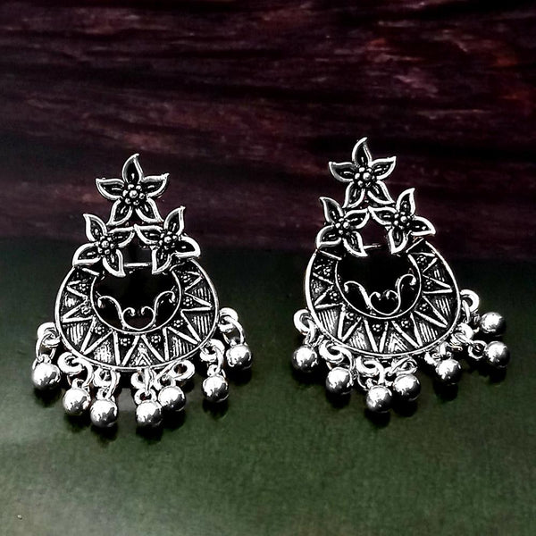 Woma Silver Plated Dangler Earrings  - 1318262