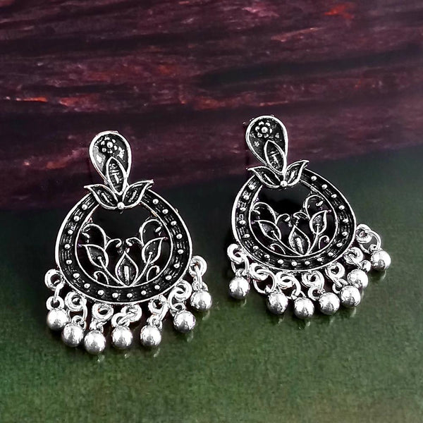 Woma Silver Plated Dangler Earrings  - 1318263