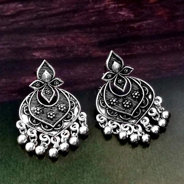 Woma Silver Plated Dangler Earrings  - 1318264