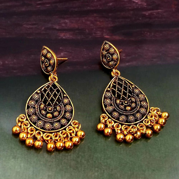 Woma Gold Plated Dangler Earrings  - 1318265A