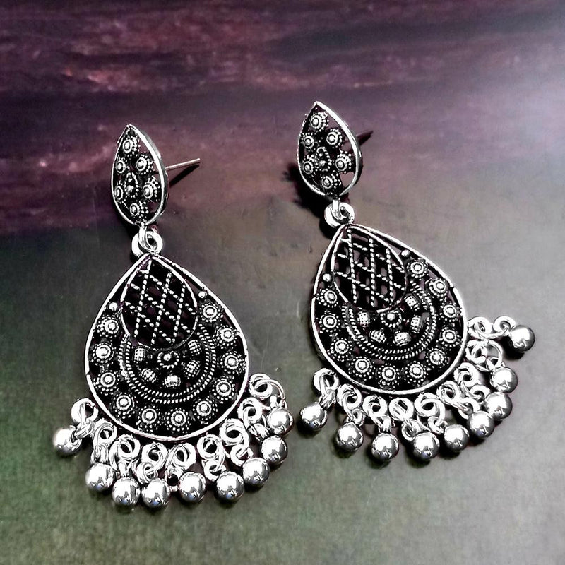 Woma Silver Plated Dangler Earrings  - 1318265