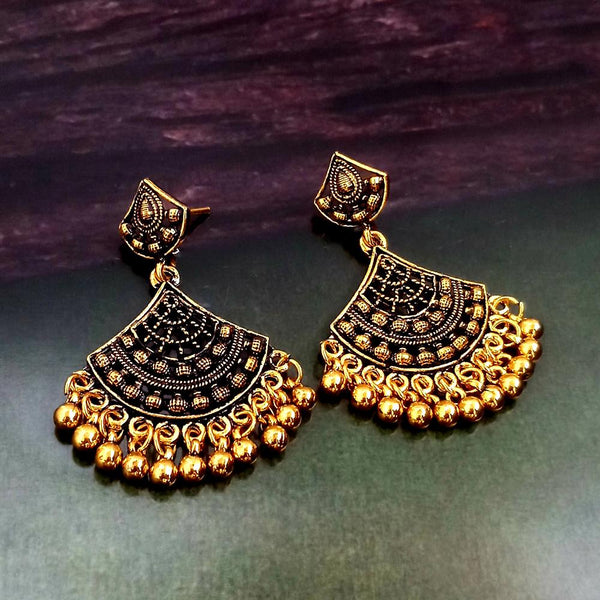 Woma Gold Plated Dangler Earrings  - 1318267A