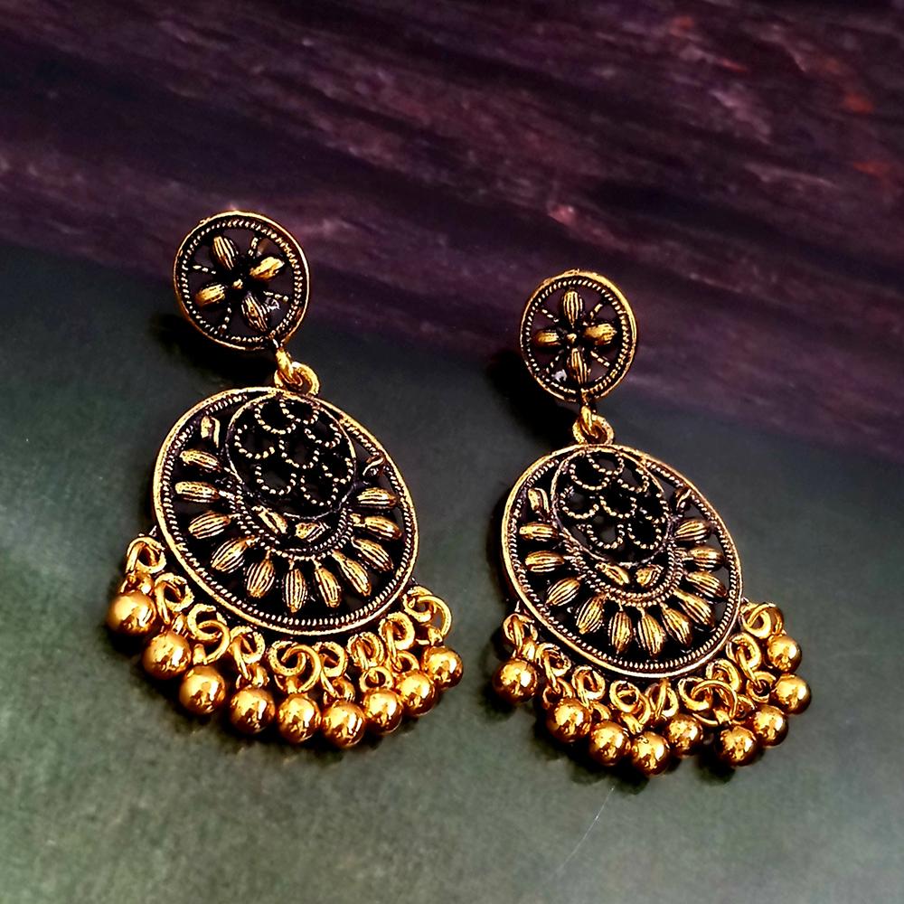 Woma Gold Plated Dangler Earrings  - 1318269A