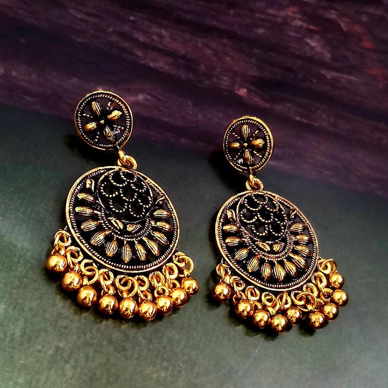 Woma Gold Plated Dangler Earrings  - 1318269A