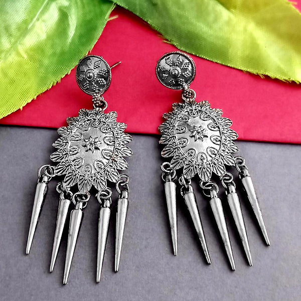 Woma Silver Plated Dangler Earrings  - 1318295