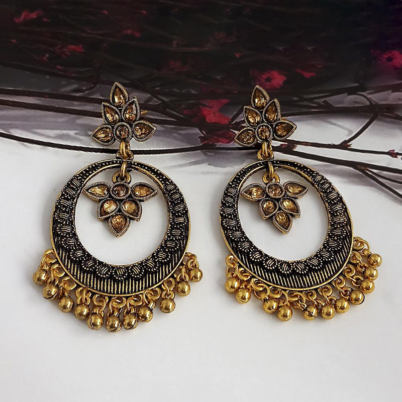 Woma Gold Plated Dangler Earrings  - 1318335