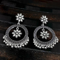 Woma Oxidised Plated Dangler Earrings  - 1318338