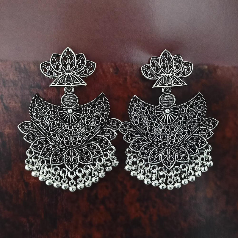 Woma Oxidised Plated Dangler Earrings  - 1318360