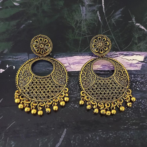 Woma Gold Plated Dangler Earrings  - 1318377A