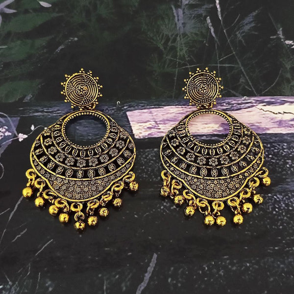 Woma Gold Plated Dangler Earrings  - 1318379A