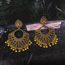 Woma Gold Plated Dangler Earrings  - 1318380A