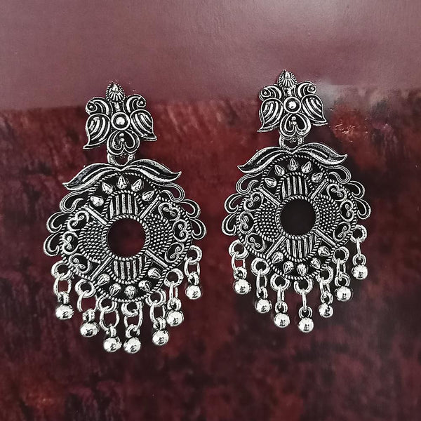 Woma Oxidised Plated Dangler Earrings  - 1318389