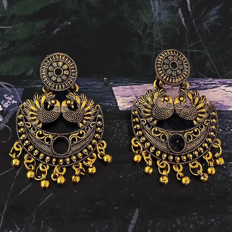 Woma Gold Plated Dangler Earrings  - 1318392