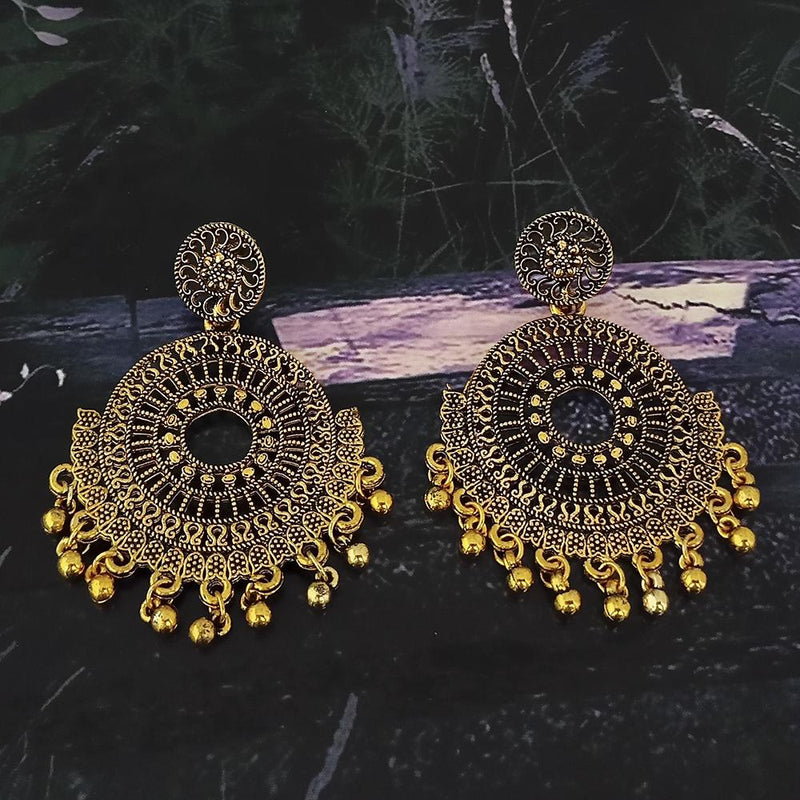 Woma Gold Plated Dangler Earrings  - 1318395