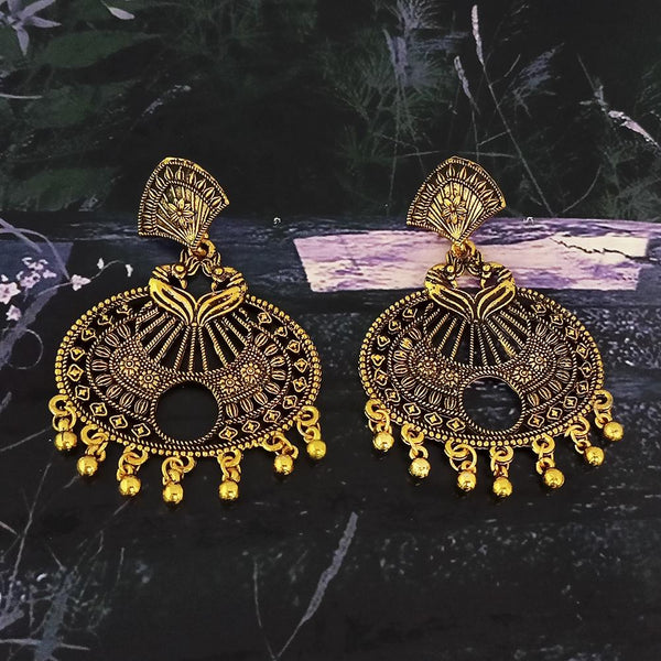 Woma Gold Plated Dangler Earrings  - 1318396