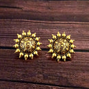 Woma Floral Gold Plated Stud Earrings