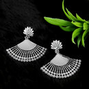 Jeweljunk Silver Plated Dangler Mirror Earring