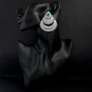 Jinu Arts Maroon Oxidised Plated Dangler Earrings