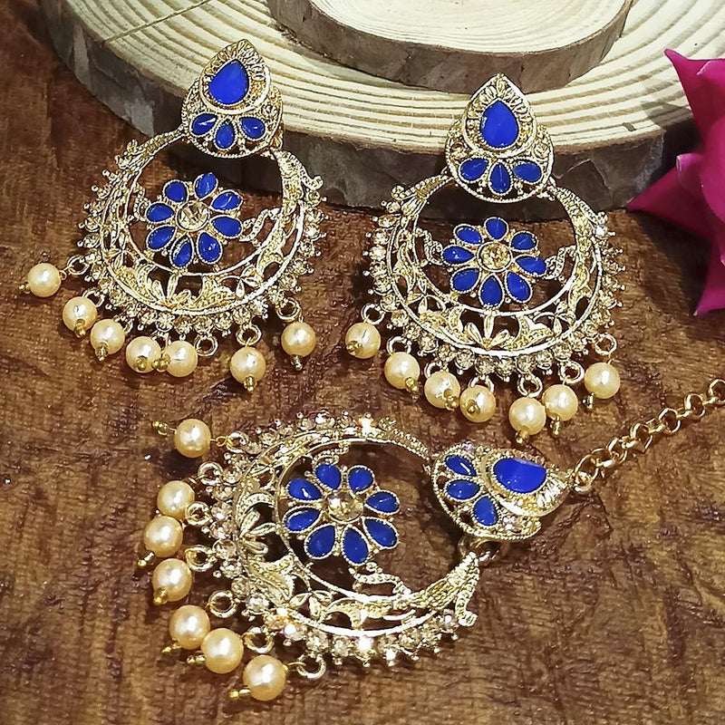 Buy Pachi Kundan Maang Tikka Earring Set MS: 238 Online | Earring set,  Temple jewellery, Earrings