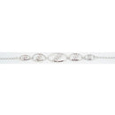 Kriaa Silver Plated Austrian Stone Kada - 1400315