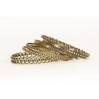 Urthn Antique Gold Plated Bangle Set - 1400406_2.6