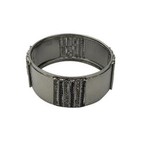 Urthn Black Beads Black Oxidised Plated Kada - 1400920_2.6