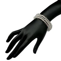 Urthn White Crystal Austrian Stone Bracelet - 1401428C